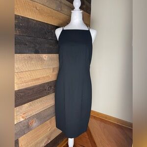 Vintage Yves Cossette Depeche Mode Black 90’s Goth Femme Fatale Dress Size 8